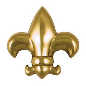 Mhr43 Michael Healy Designs Fleur De Lys Doorbell Ringer By - Brass Finish Mhr43 Michael Healy Designs Fleur De Lys Doorbell Ringer By - Brass Finish