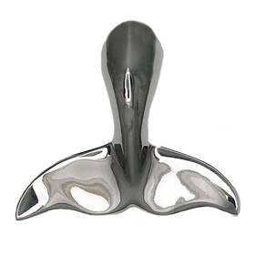 Mhr78 Michael Healy Designs Whale Tail Doorbell Ringer By - Nickel Silver Finish