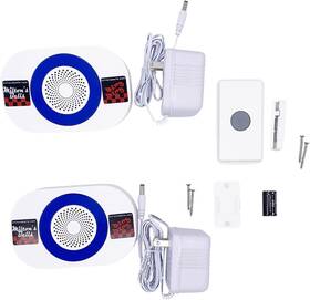 Milton Industries Inc. 705353544477 S Bells Warehouse Door Chime With 2 Chimes Wireless Bell Kit