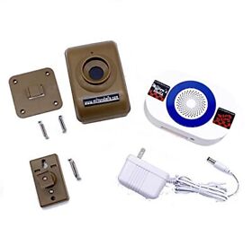 Miltons Bells Wireless Motion Detector Chime Kit Including Transmitter With