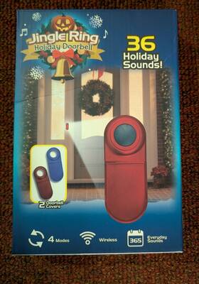 Mindscope 603625672586 Jingle Ring Wireless Doorbell Halloween Christmas