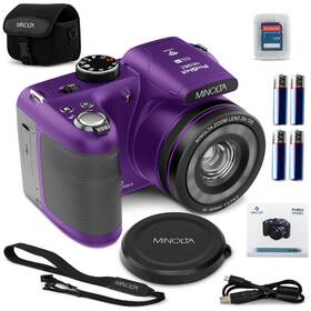 Mn26z-p Minolta Proshot 20mp Camera 26x Optical Zoom Lens 1080p Hd Video Wifi