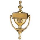 Hr4004vpb " Mintcraft Viewer 4 Brass Door Polished Knocker 6-3 Solid