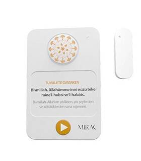 Mirac 260421560095 Islamic Motion Sensor Audible Dua Set For Entering And Leaving The Washroom