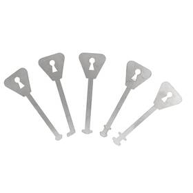 Mr-09949-cs86 Mrchrogge 5pcs Master Keys Zuktcr Stainless Steel Replacement Skeleton Lock Key Set Mul