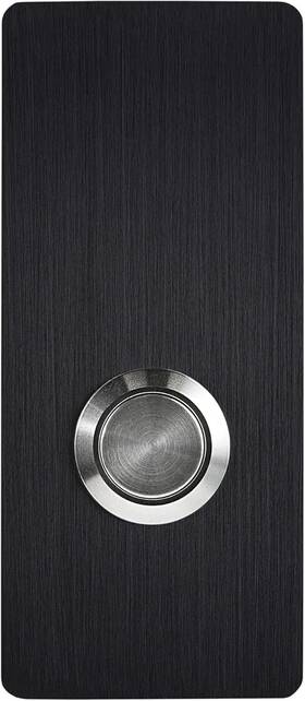 Msh Modern Stainless Hardware 726084428300 Model R7 Black Doorbells R-series Anodized Aluminum 1.37 Inch X 3.14 5