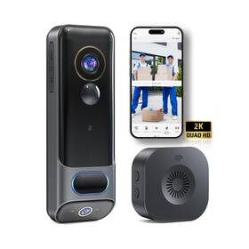 Mr12 Mubview Dual Doorbell Camera Wireless No Subscription 2k Head To Toe Door Cam