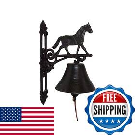 B00di6lady Nach Cast Iron Horse Doorbell Small Door Bells For Homes Rustic Dinner Bell