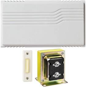 Newhouse Hardware 313054530509 Two Note Wired Door Bell Chime Kit With Transformer And Surface