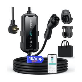 Za20-u09k6bf-f001 Nexcyber Level 2 Ev Charger 40amp With Wifi App/plug-play 240v Nema 14-50p Plug 25ft