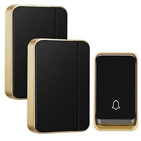 No Battery Required Wireless Doorbell Waterproof Aurtec Door Chime Kit