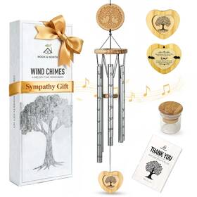 Wct-0001 Nook & North Memorial Wind Chimes For The Loss Of Loved One Sympathy 38 Inch B