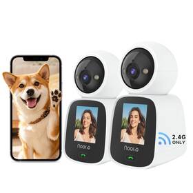 Cl200-2p Noorio Two Way Video Calling Camera 2k One Click Call Pet Indoor With