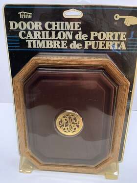 Nutone 011009824054 Vintage Trine 82 Simulated Wood Finish Door Chime In Original Package Dated 1991