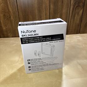 Bkl342lwh Nutone 026715260317 Line Voltage Wired Doorbell With 2 Led Pushbutton Kit - White