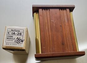 746.69480 Nutone Sears Model # Wood Musical Door Chime Doorbell No Wires Vtg