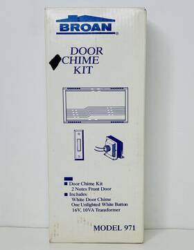 Nutone Broan 026715023165 Door Bell Chime Kit Model 971 - Complete- New In Box