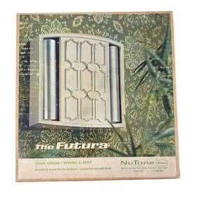 L-16nv Nutone Vintage Futura Doorbell Door Chime Oyster White Silver Trim