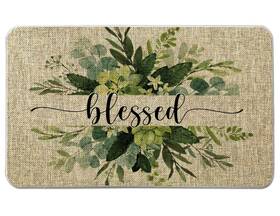 Nydecor 705888406325 Welcome Mats For Front Door Rustic Farmhouse Mat Plant Blessed Doormat Q