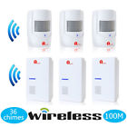 O00qh-0506 3 Wireless Driveway Alarm Alert System Pir Motion Sensor Entry Doorbell