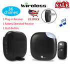 O00qh-0618 O00qh-0616 Brand New Wireless Doorbell Chime Kit Battery Operated Receiver Sensor