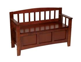 Met41-wa Office Star Products Osp Home Furnishings Metro Mission Style Wood Entry Way Bench With Storage W