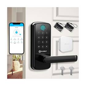 Olumat 659675585581 Smart Door Lock With Wifi Gateway Keyless Entry Handle - Smar