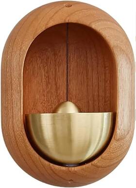 Db56 Omana Wooden Doorbell Shopkeeper Bell For Door Opening Entrance Wind Chimes Children