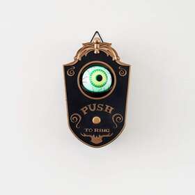 One Hundred 80 Degrees 844828134826 Halloween Spooky Animated Eyeball Doorbell