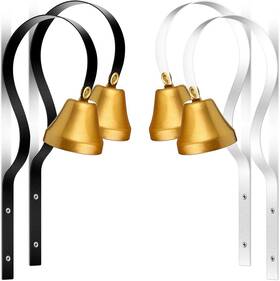 Oudain 744759179319 4 Pcs Shopkeepers Bell Antique Doorbell 1.6 Inch Diameter Wall Mounted Me