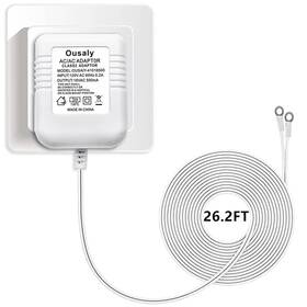 Ousaly-001800500 Ousaly 18v 500ma Power Adapter For Video Doorbell 26.2ft White Cable