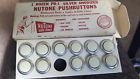 Pb-1cl Nutone Lot If Silver Anodized Push Button Door Bell Original