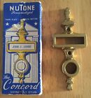 Pb-5g Concord Nutone Push Button Gold Finish 5 X 2 Pushbutton New Old Stock