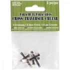 Pcsa37 Artcraft Art Craft Project Supply Cross Parachute Cord Charm Silver