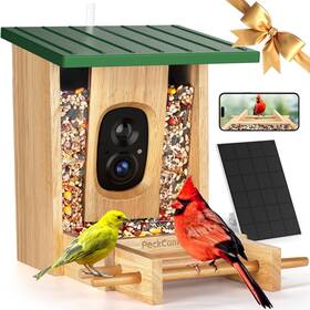 Jis101 Peckcam Bird Feeder With Camera - 4mp 2k Clarity Instant Arrival Alerts Ai