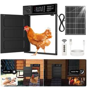 Spd-01139 Pet Deluxe Automatic Chicken Coop Door Large Size Solar Powered With Opening