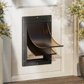 Fksjdd2 Petcoming Never Rust Plastic Dog Door Doggy Doggie Cat For Easy Install In