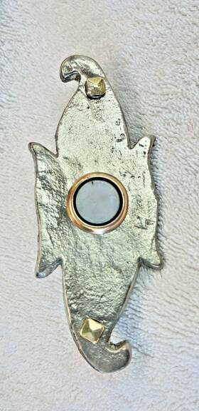 1.842.254 Pf Corbin Vintage Circa 1930s - Wired Push Button Cast Bronze Door Bell Working