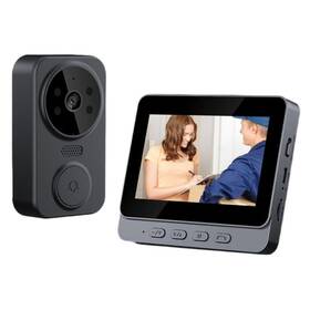 M30r Pgst Wireless Video Doorbell 4.3-inch Ips 1080p Monitor Screen Door Bell Came