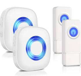 Aub09t37ykg5 Physen Wireless Doorbell With 2 Receivers Buttons - Waterproof Chime Kits