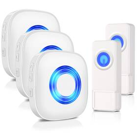 B09t3gl3lq Physen Wireless Doorbell 3 Receivers 2 Buttons Waterproof Door Bell Kits For