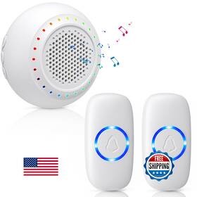 B0dcbzjpsx Physen Wireless Doorbell Ringer Chimes - Classroom/home 1000ft Range 32 Tones