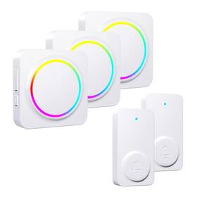 Y5374f152-2t3-us-w Physen Wireless Doorbells For Home Waterproof Doorbell Chime Kits 3 Rece