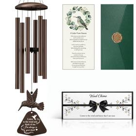 Windchimes-119 Pixpri 36 Inch Memorial Wind Chimes For Outside Sympathy Gift Loss Of Loved One Hu
