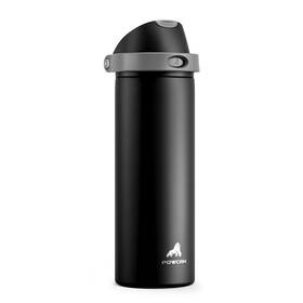 Owwb-24oz1p-bk Powcan 24 Oz Stainless Steel Water Bottle For Outdoors Push-button... Fast Ship