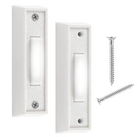 Pred-240556p2 Pretwad 2pack Door Bell Buttons Wired Push Led Chime/wh