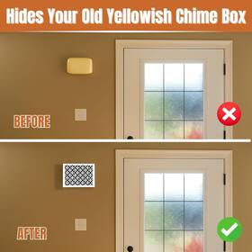Products 313034291208 Doorbell Chime Cover Box Only Aesthetic Wooden Door Bell Design For Home Install