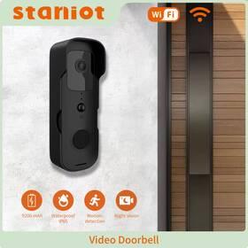 Proxxi 726084979987 Ostaniot 1080p Hd Waterproof Video Doorbell With Night Vision And Intercom