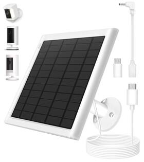 Rc2025 Puuqii Solar Panel For Ring Camera 8w Charger Compatible With... Fast Ship