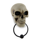 Pwh-74 Zeckos Gothic Skull Face Sculptural Door Knocker 608019175742